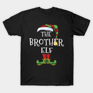 Brother Elf Family Matching Christmas Holiday Group Gift Pajama T-Shirt